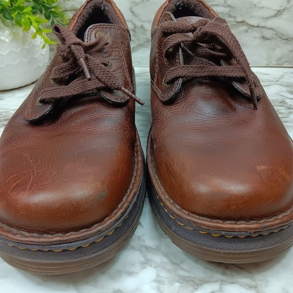 DR. MARTENS Boston Men's Brown Leather Lace Up Oxford Loafers Size 11 - Picture 5 of 13